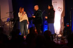 Karin Gehlen-Düring und Monika Flieger im Gespräch mit Moderator Michael Baute