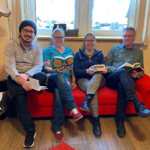 Foto v.l.n.r.: Raoul Migliosi, Stephanie Ewald, Christel Engeland, Dietmar Pertz