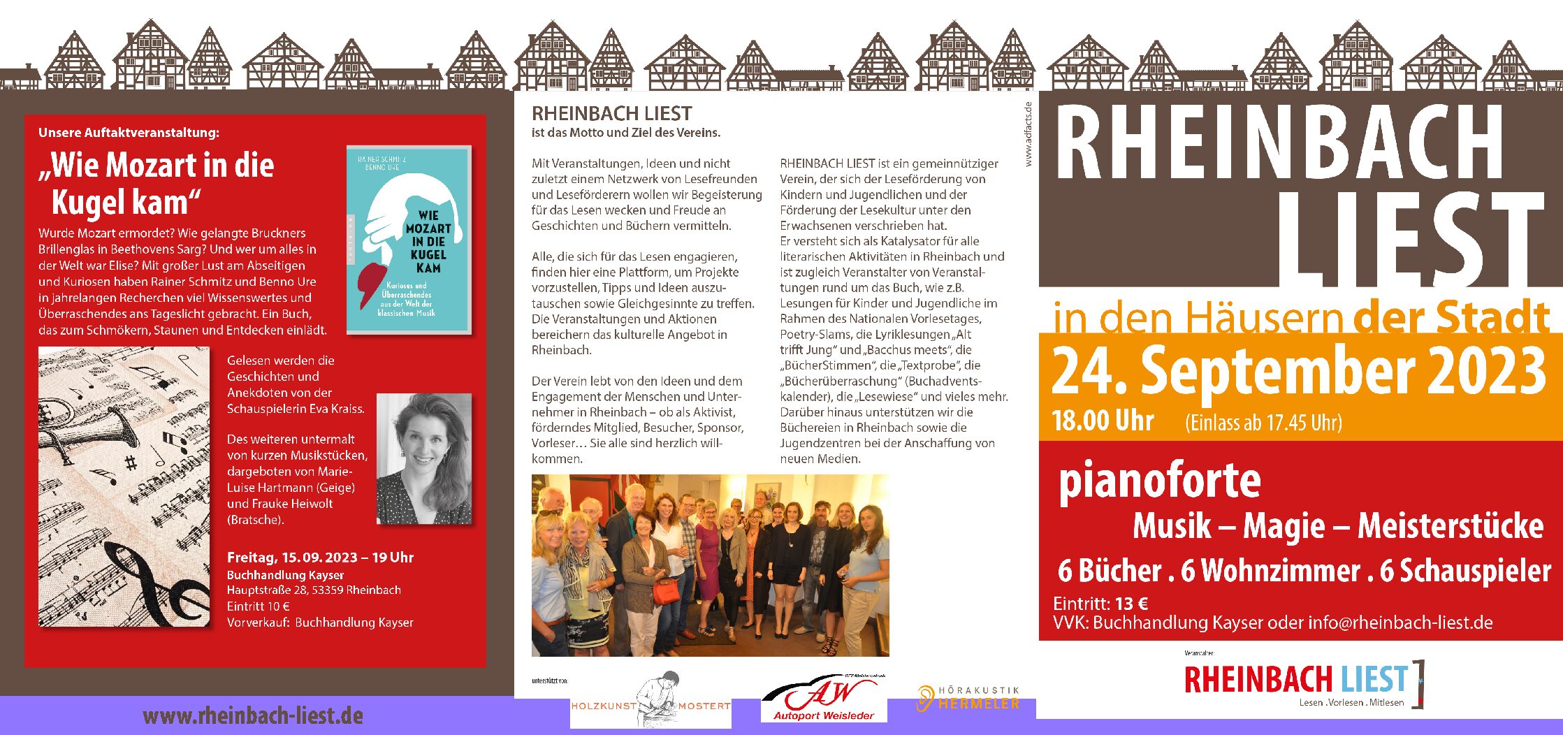 Auftakt zu "Rheinbach liest in den Häusern der Stadt"